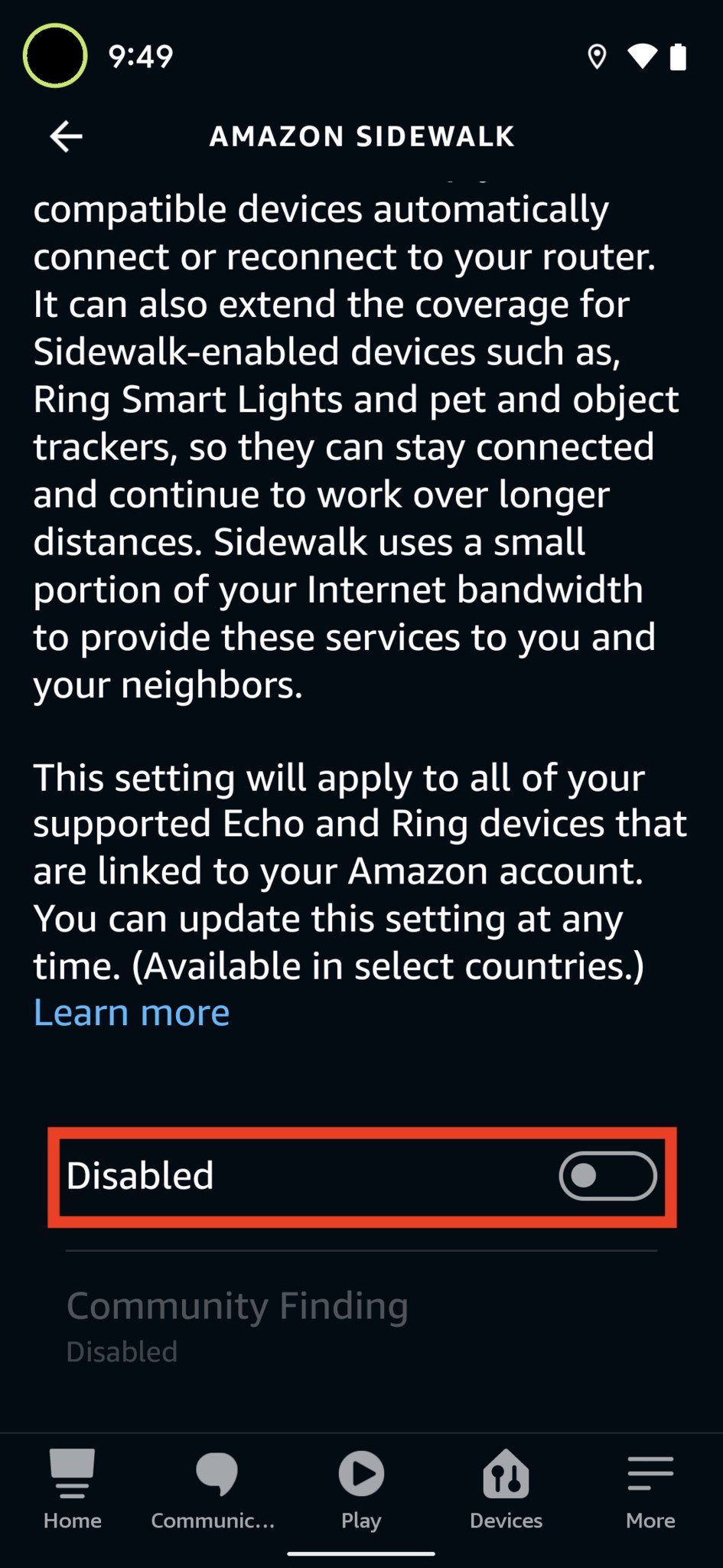 How To Disable Amazon Sidewalk 9