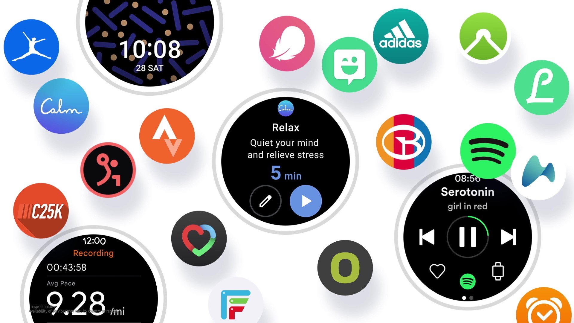 Samsung Wear OS One UI Watch Apps