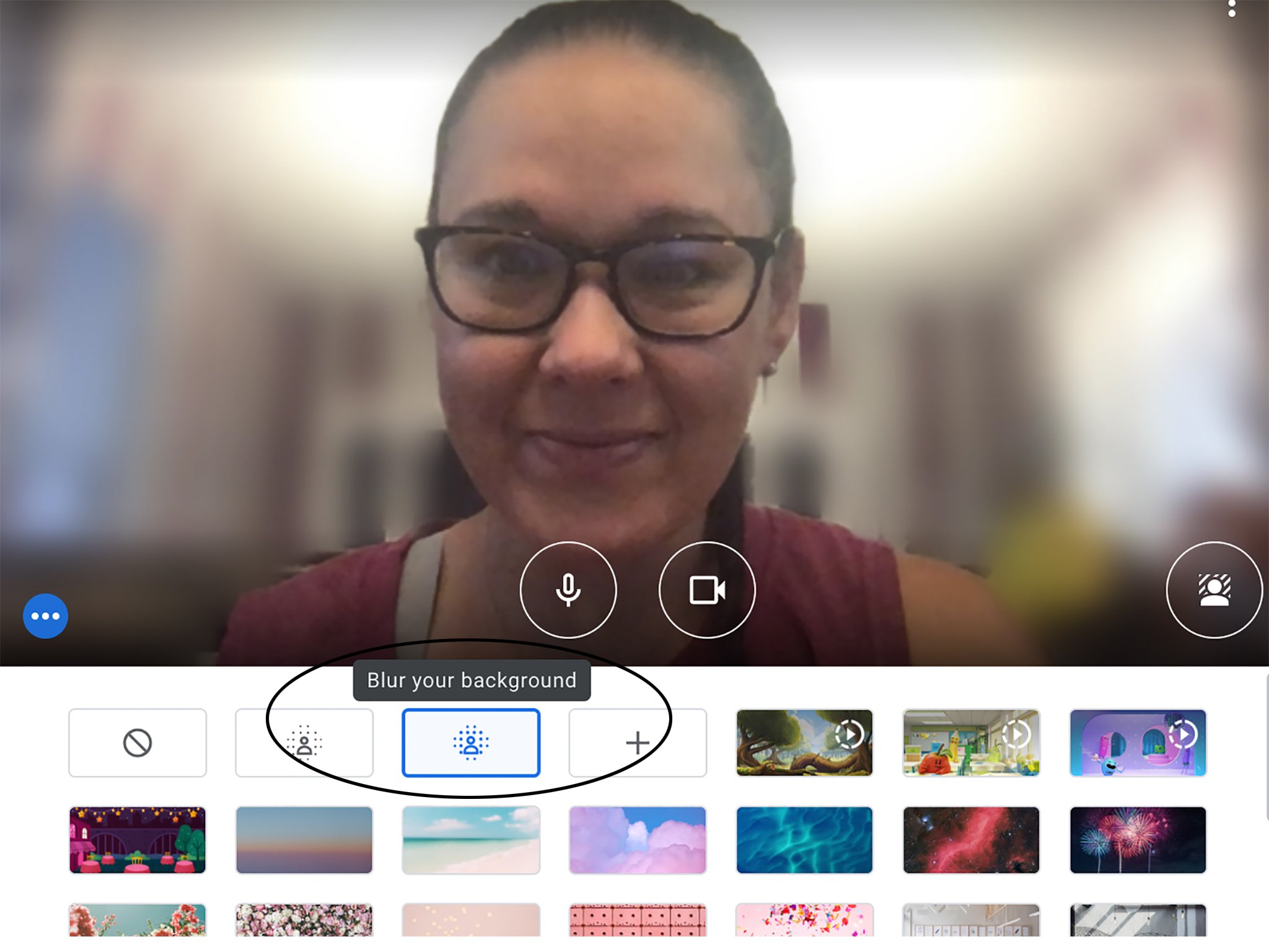 Google Meet Blur Background Full