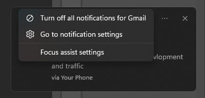 Microsoft Your Phone Turn Off Notifications