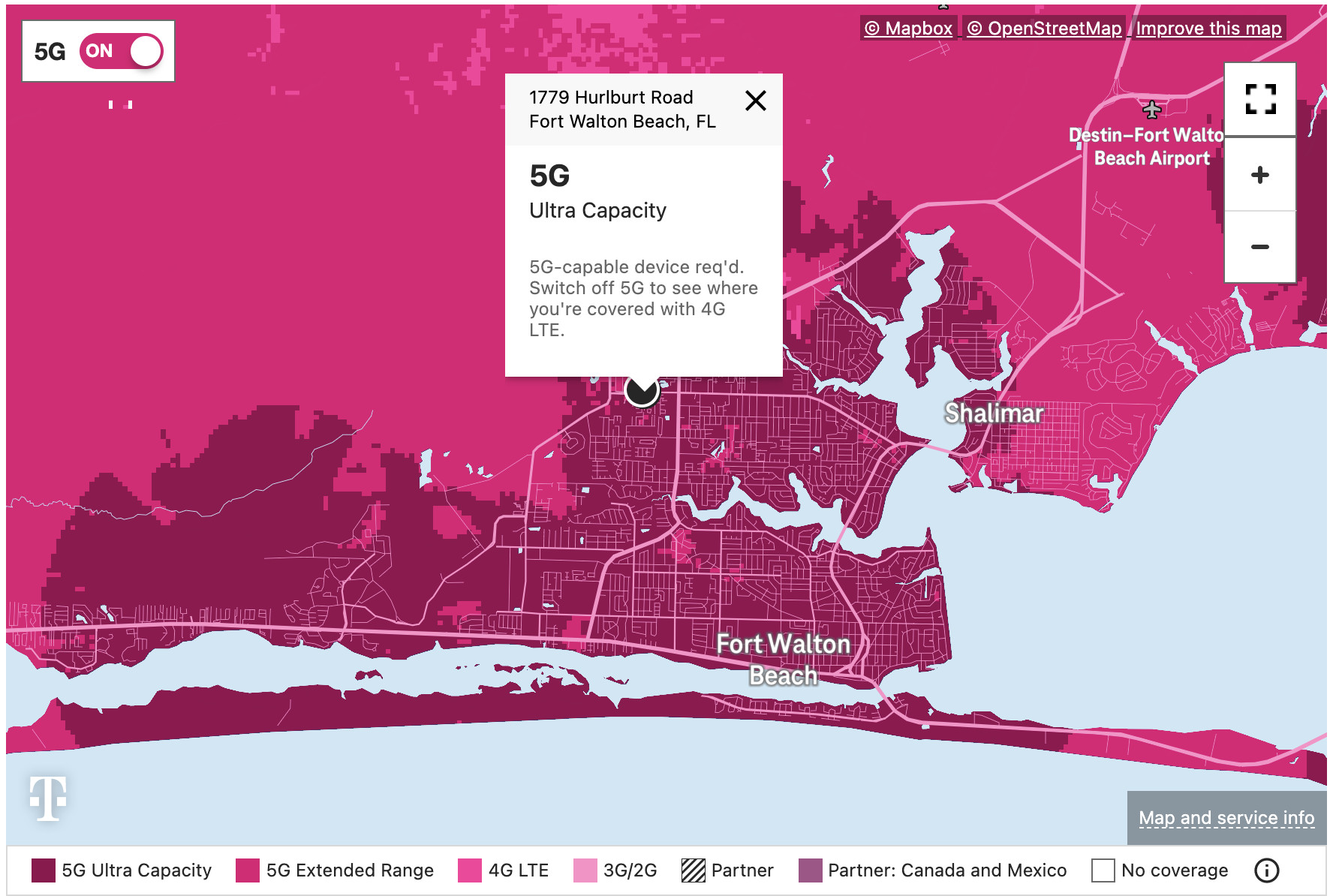 T Mobile Coverage Map N41 Update Jul