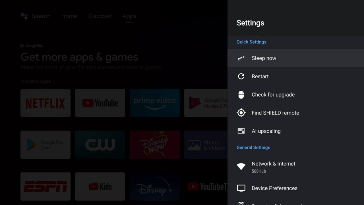 Android Tv Settings