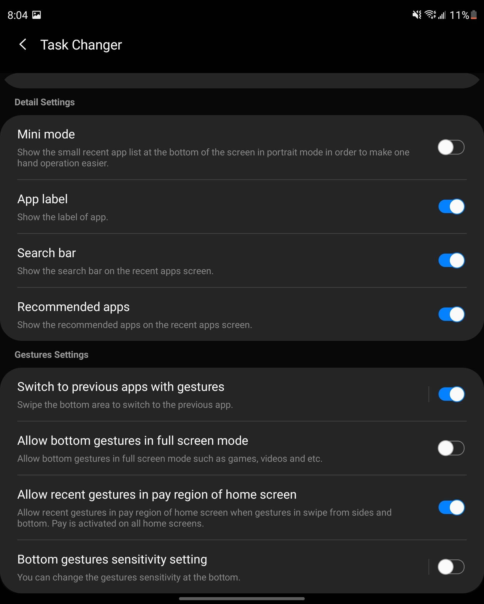 Galaxy Z Fold 3 Screenshot Good Lock Task Changer