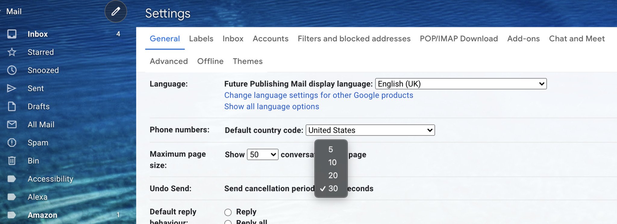 Gmail Desktop Undo Send