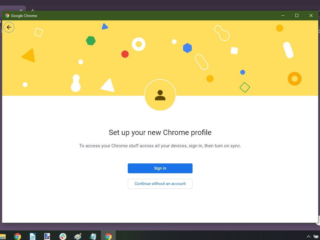 Google Chrome Switch Profiles