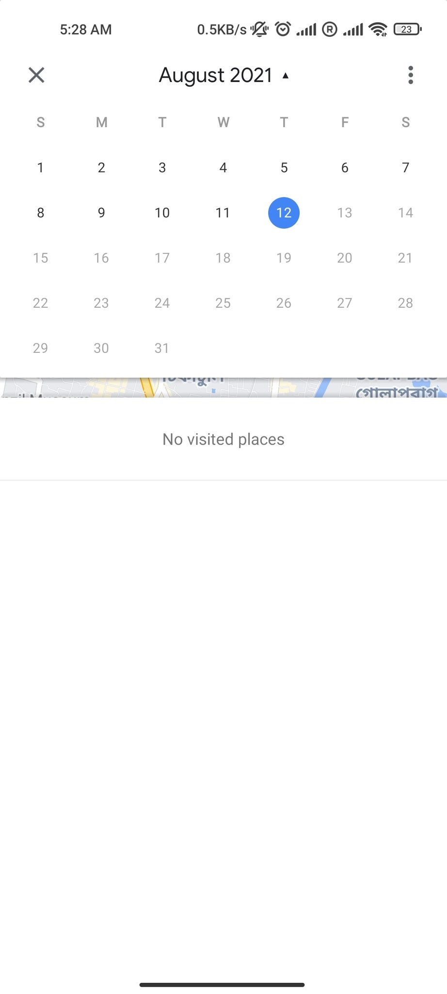 Google Location History Screenshot
