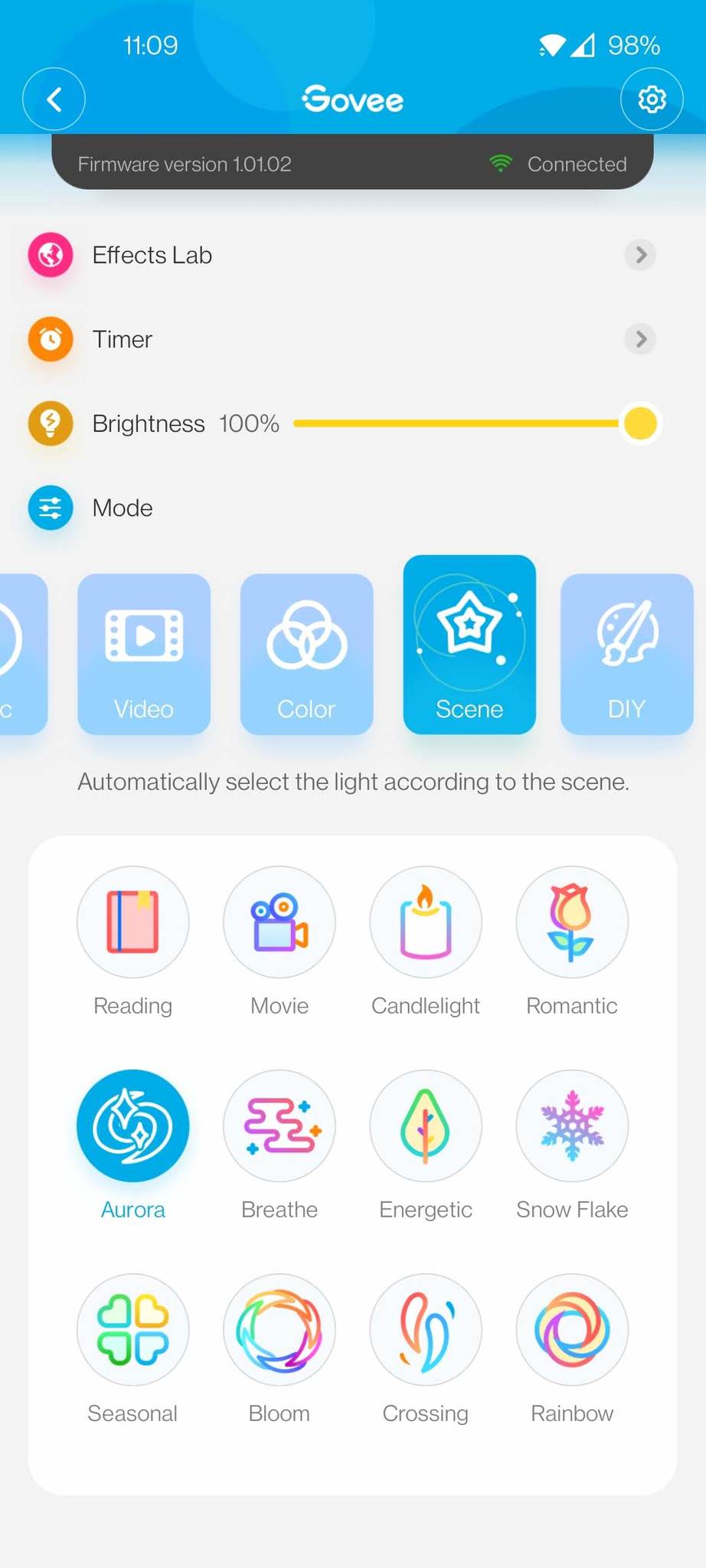 Govee Flow Pro App Screenshot