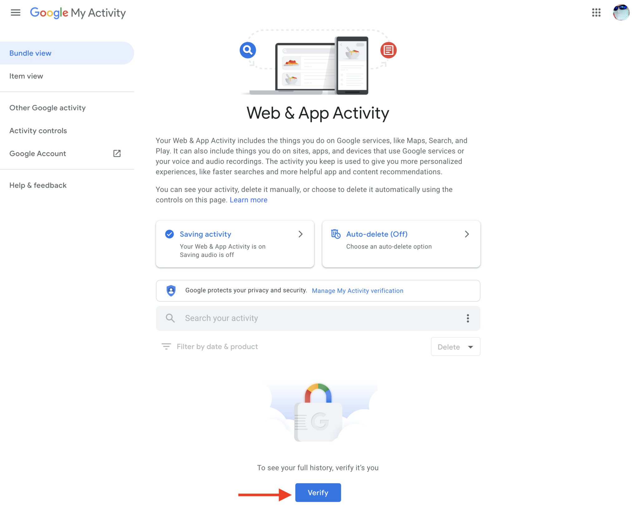 How To Protect Google Activity History Password