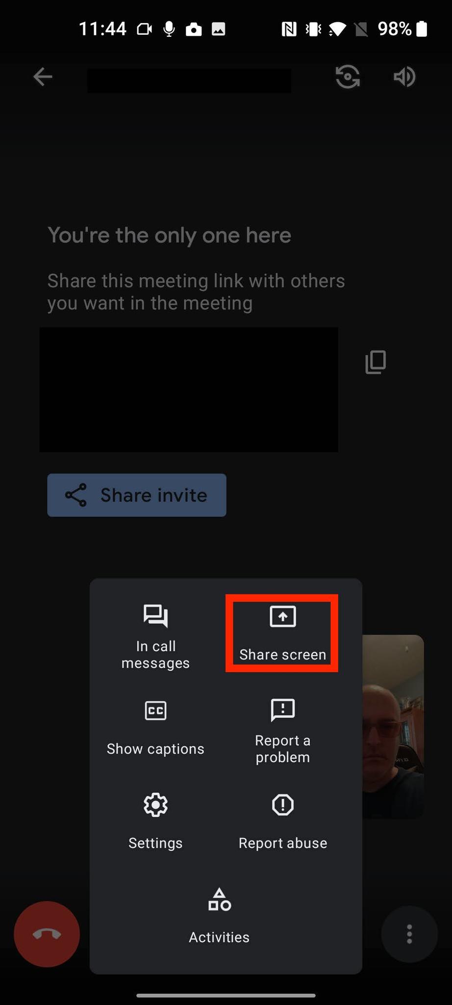 How To Share Screen Google Meet Mobile 2