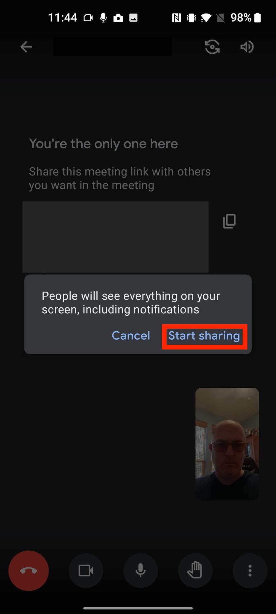 How To Share Screen Google Meet Mobile 3