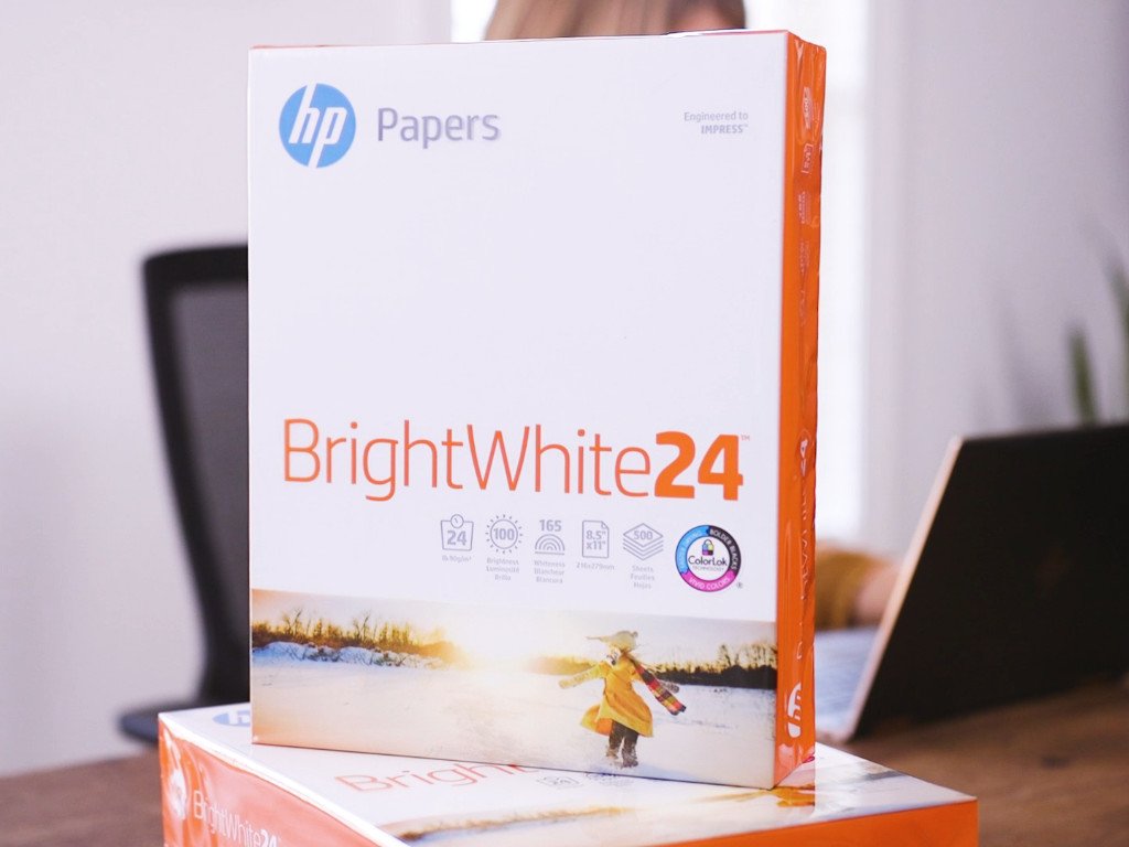 Hp Brightwhite 24 Printer Paper Lifestyle