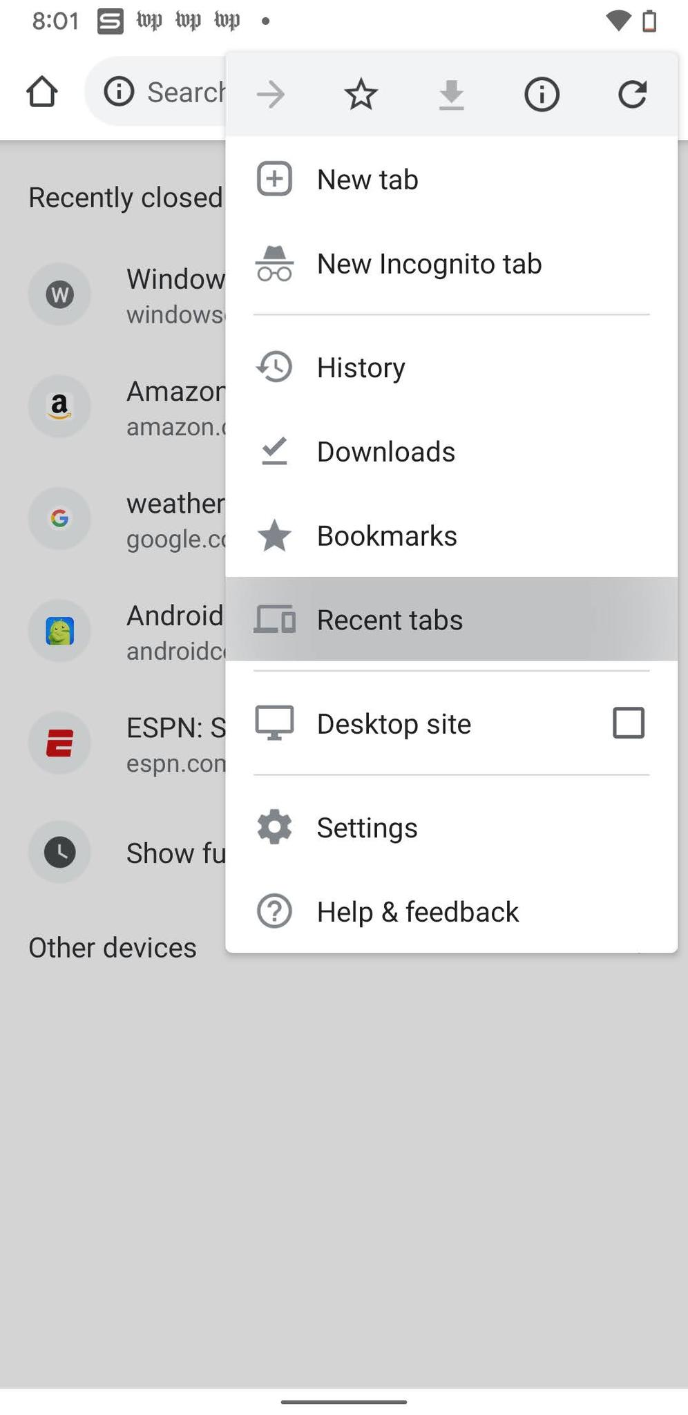 Restore Chrome Tabs Screenshot