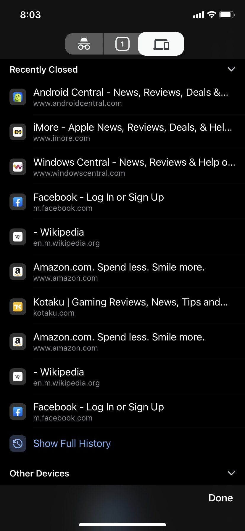 Restore Chrome Tabs Screenshot