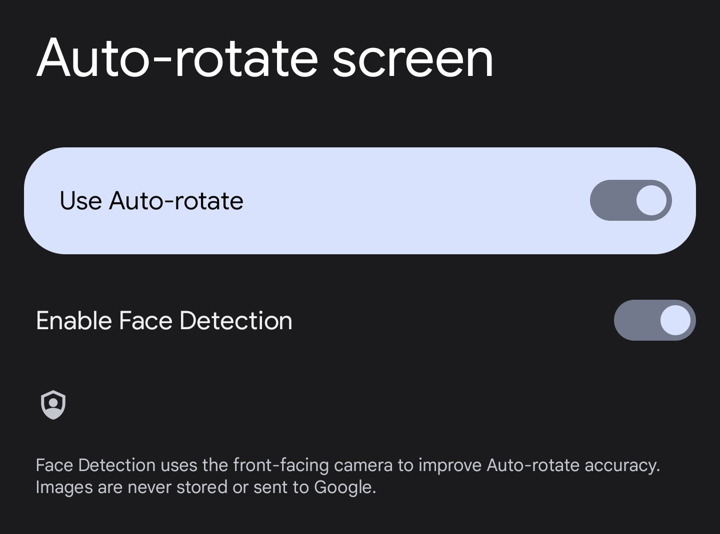Android 12 Face Detection Auto Rotate