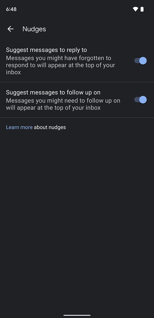 Google Messages Nudges