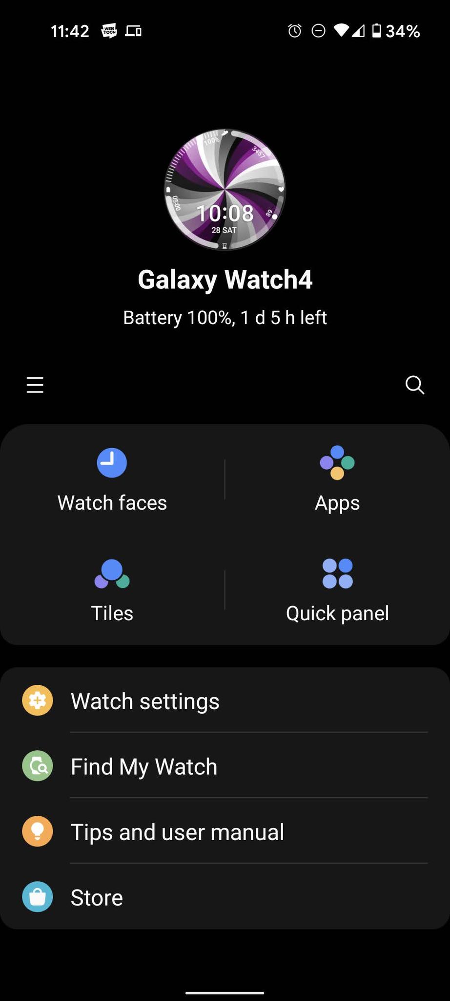 Edit Watch faces on Galaxy Watch 4