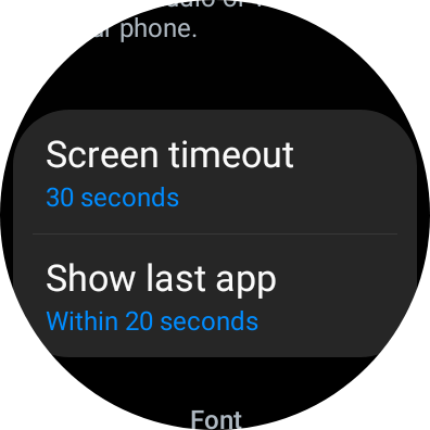 Change Screen Timeout on Galaxy Watch 4