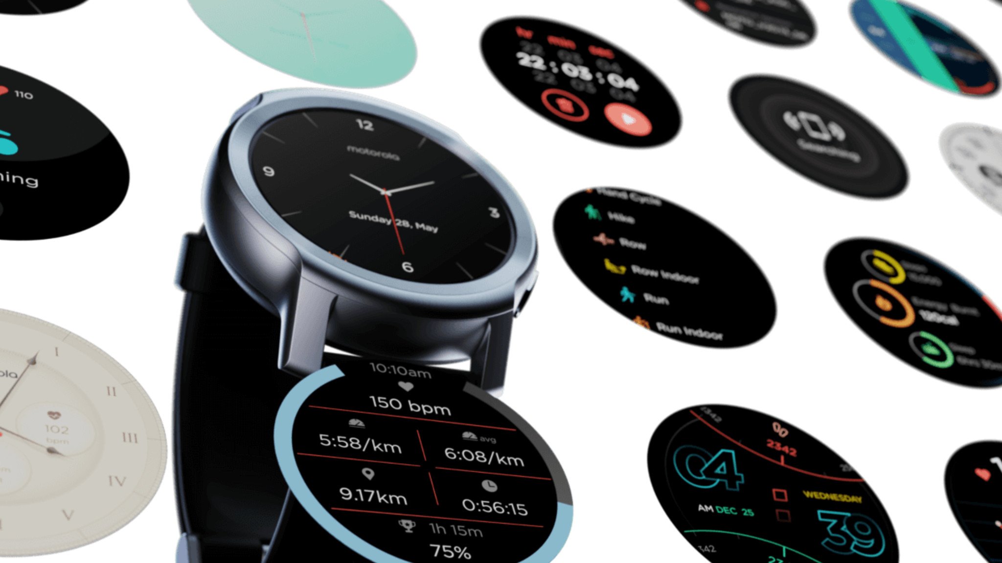 El Moto Watch 100 tiene dos semanas de duración de la batería, un precio de $ 100 y no se muestra Wear OS