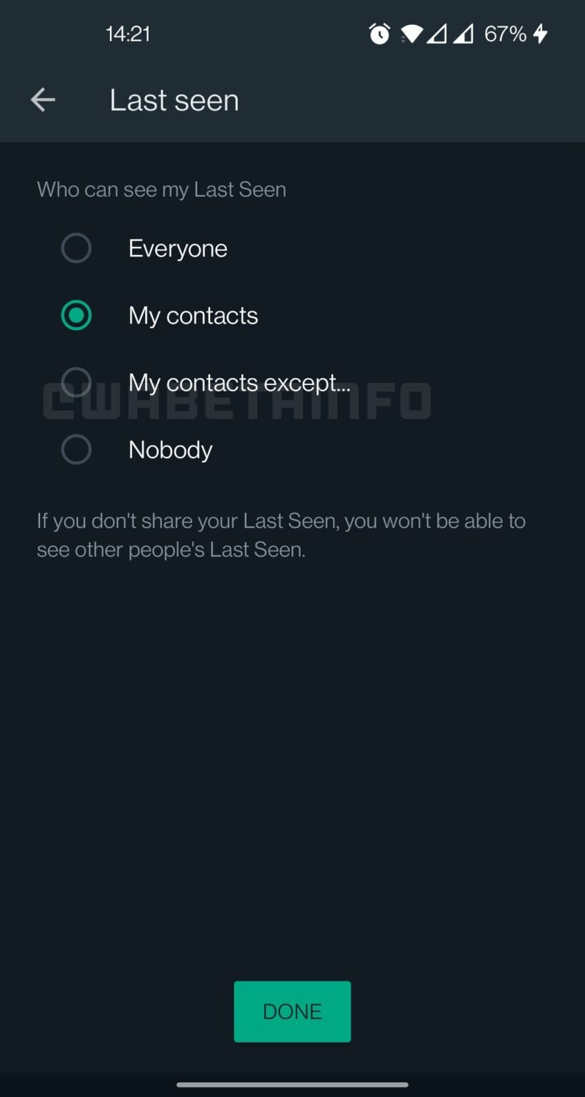 Whatsapp New Privacy Settings