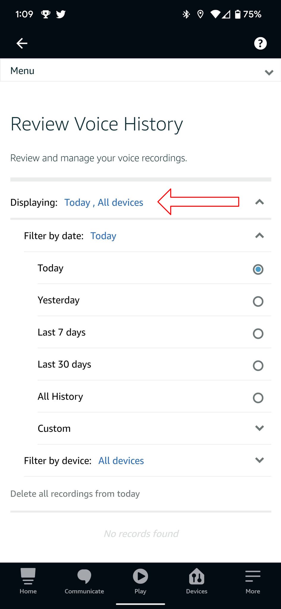 Alexa App Screenshot Privacy Settings