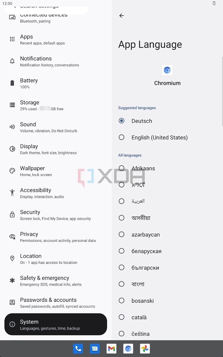 Android 13 Leak Panlingual