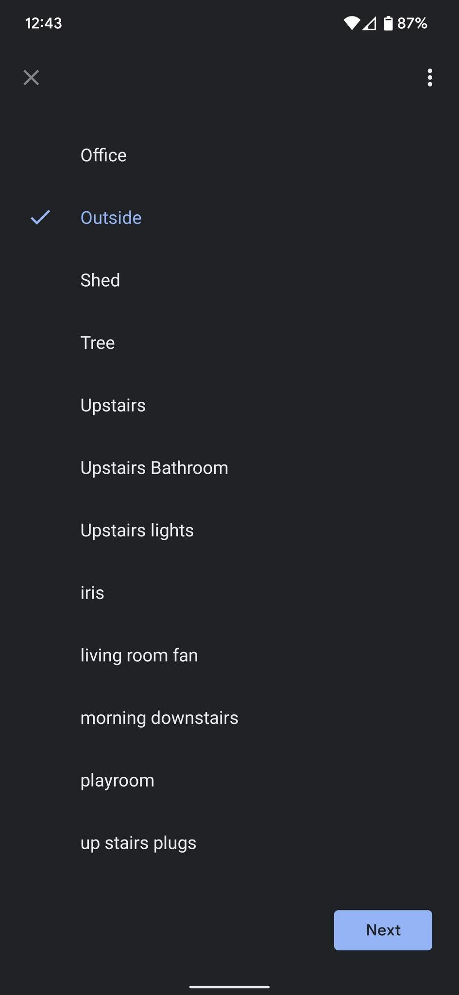 Google Home Add Device Screenshot