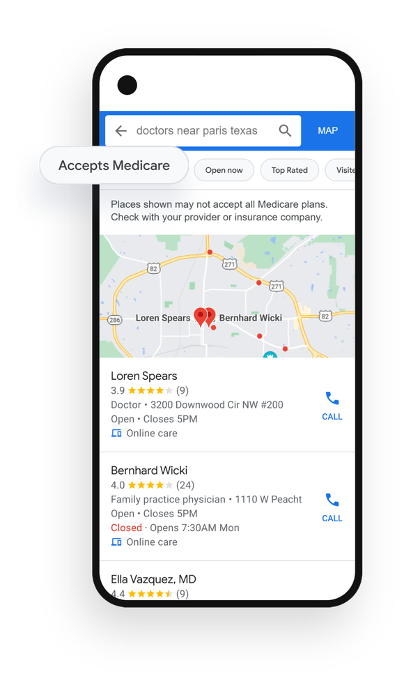 Google Search Medicare Chip