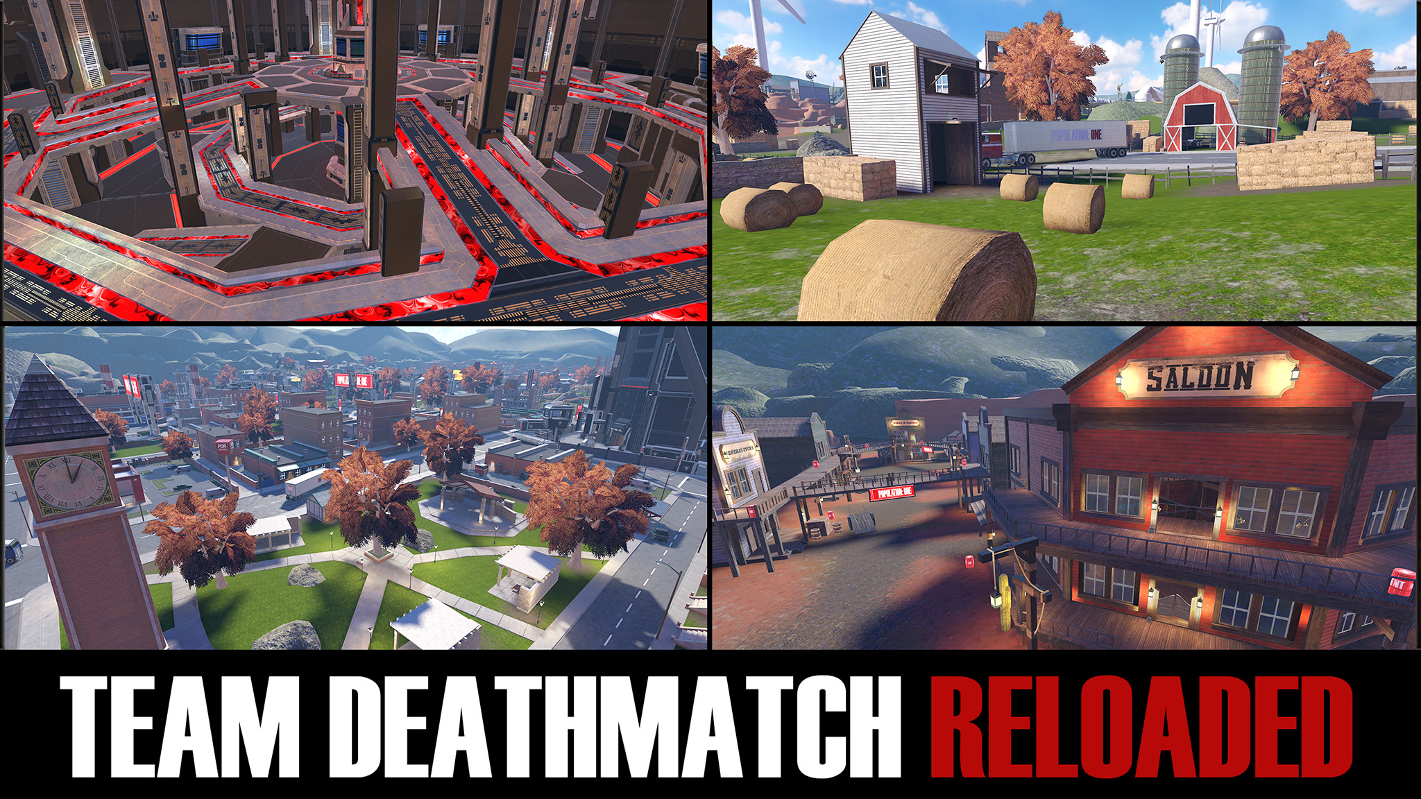 Population One Team Deathmatch Reloaded Maps