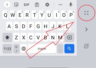 Gboard One Handed Mode Cropped