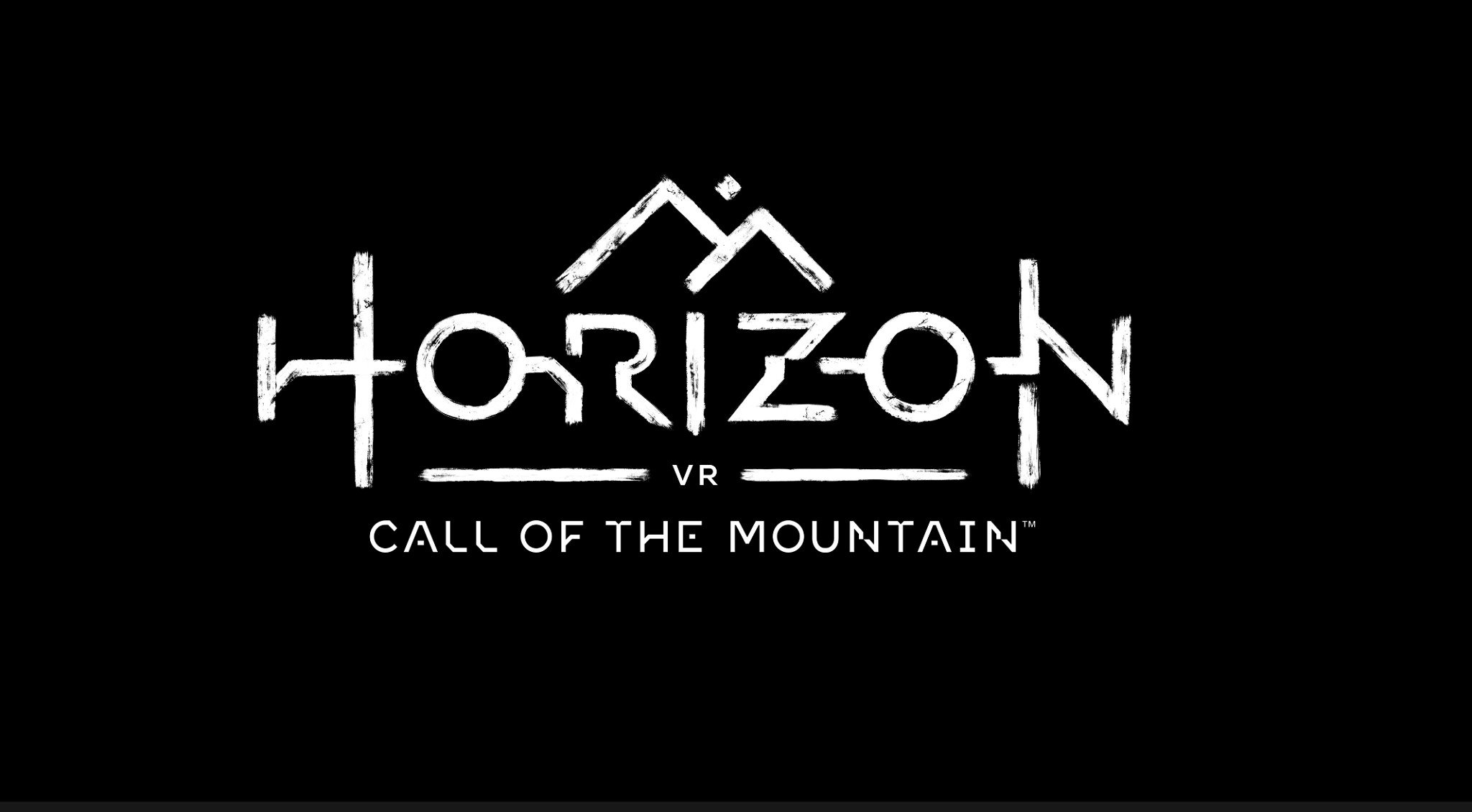 La llamada del horizonte del logotipo de la montaña.