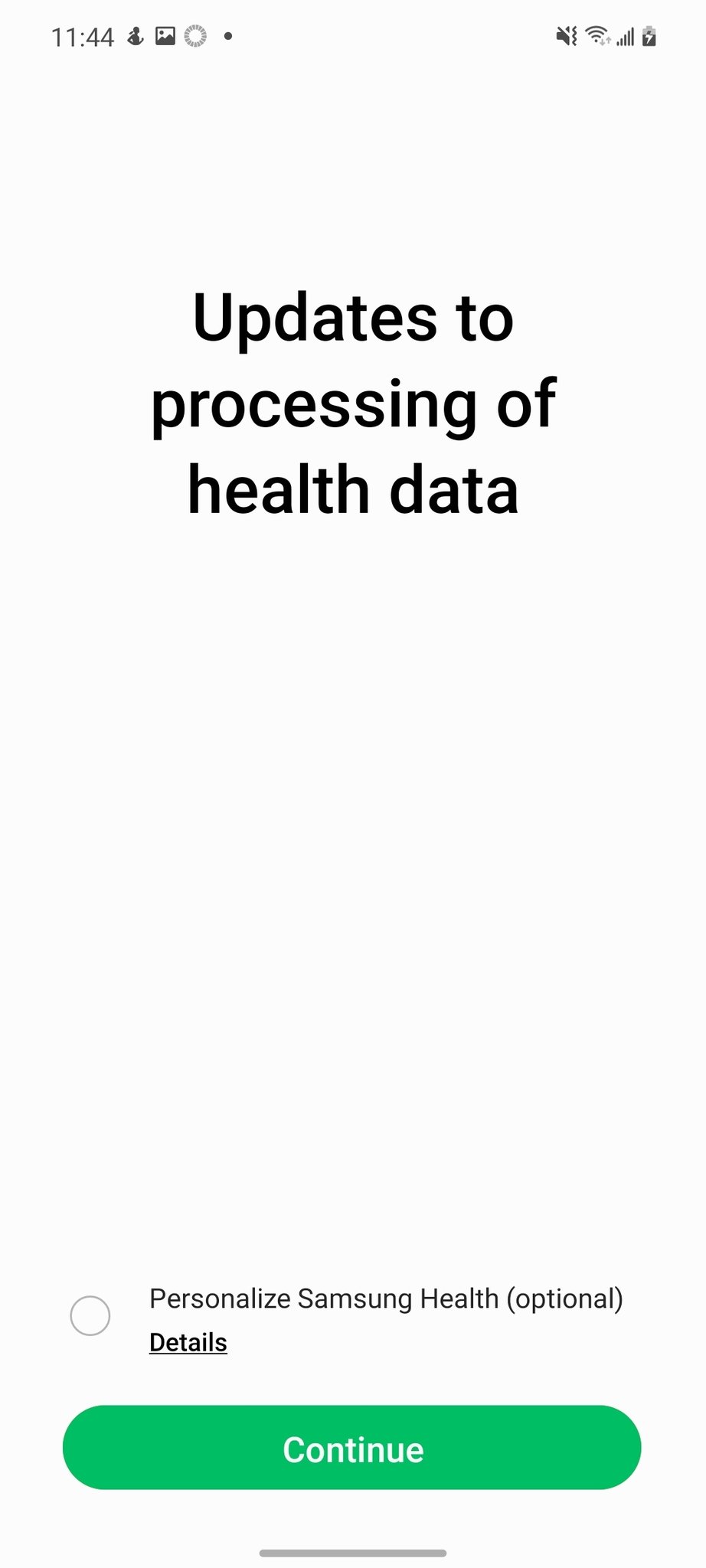 Samsung Health Setup Screenshot 2022