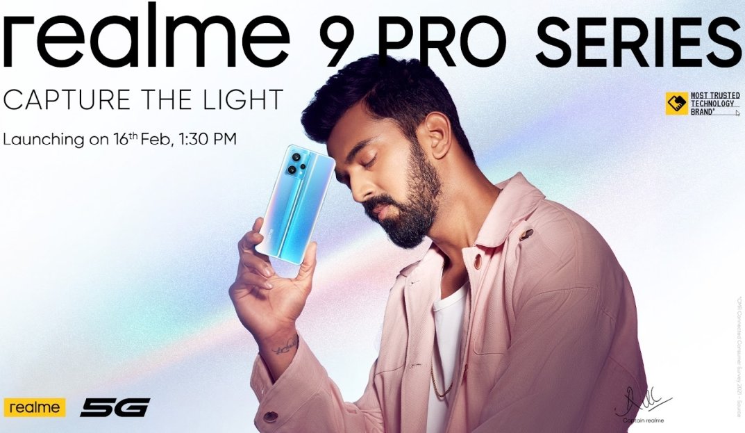 realme color-changing 9 Pro series mobile phones will be launched on February 16