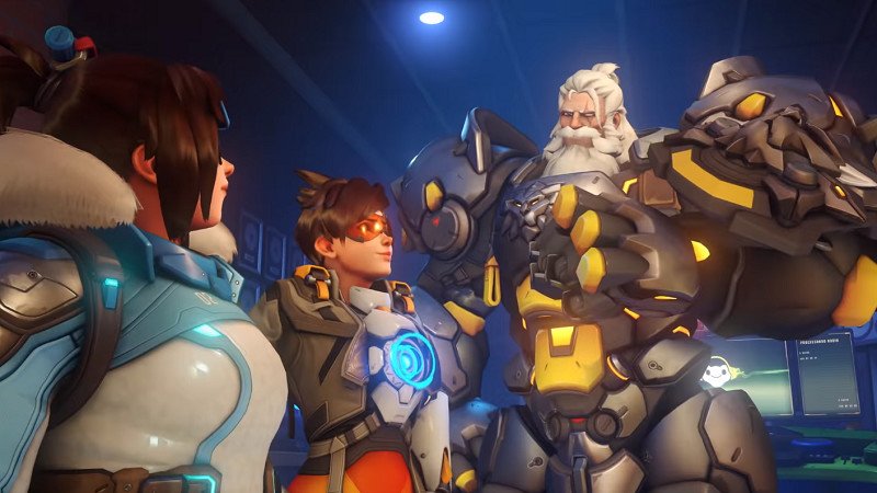 Reinhardt, Tracer and Mei in Overwatch 2
