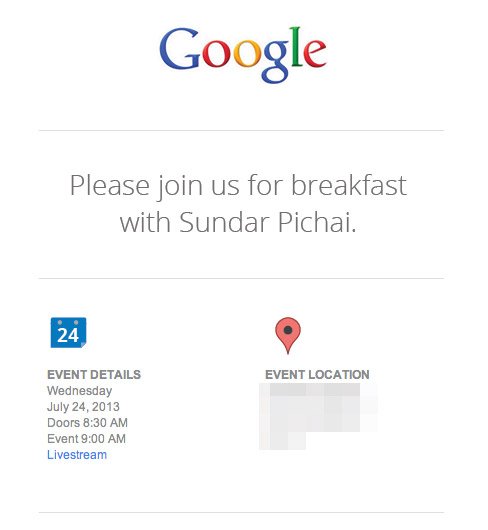 Google invite