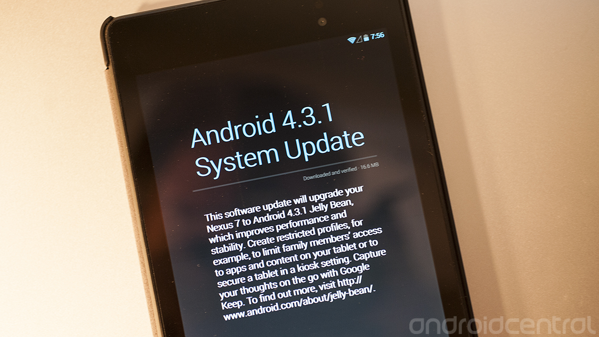LTE Nexus 7 update