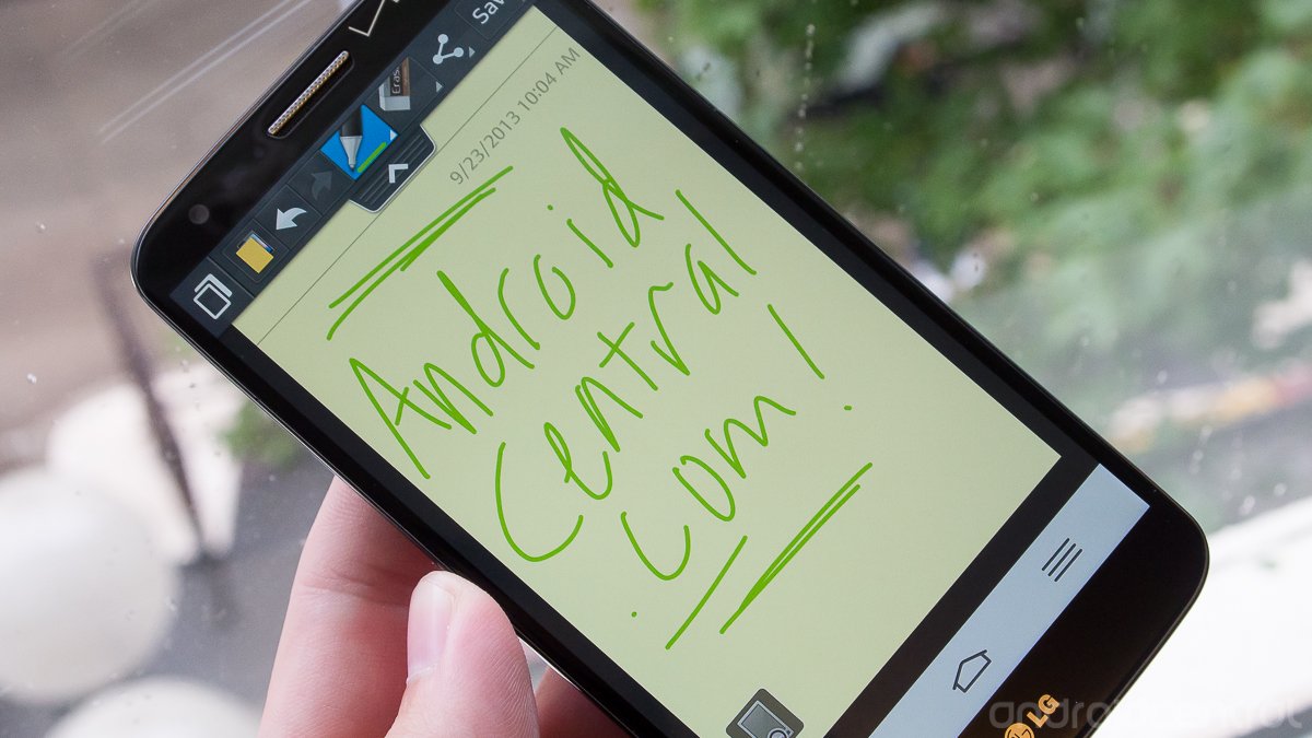 Using Quick Memo for notes and annotations on the LG G2 ...