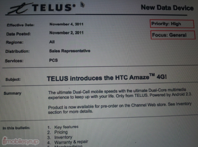HTC Amaze 4G 