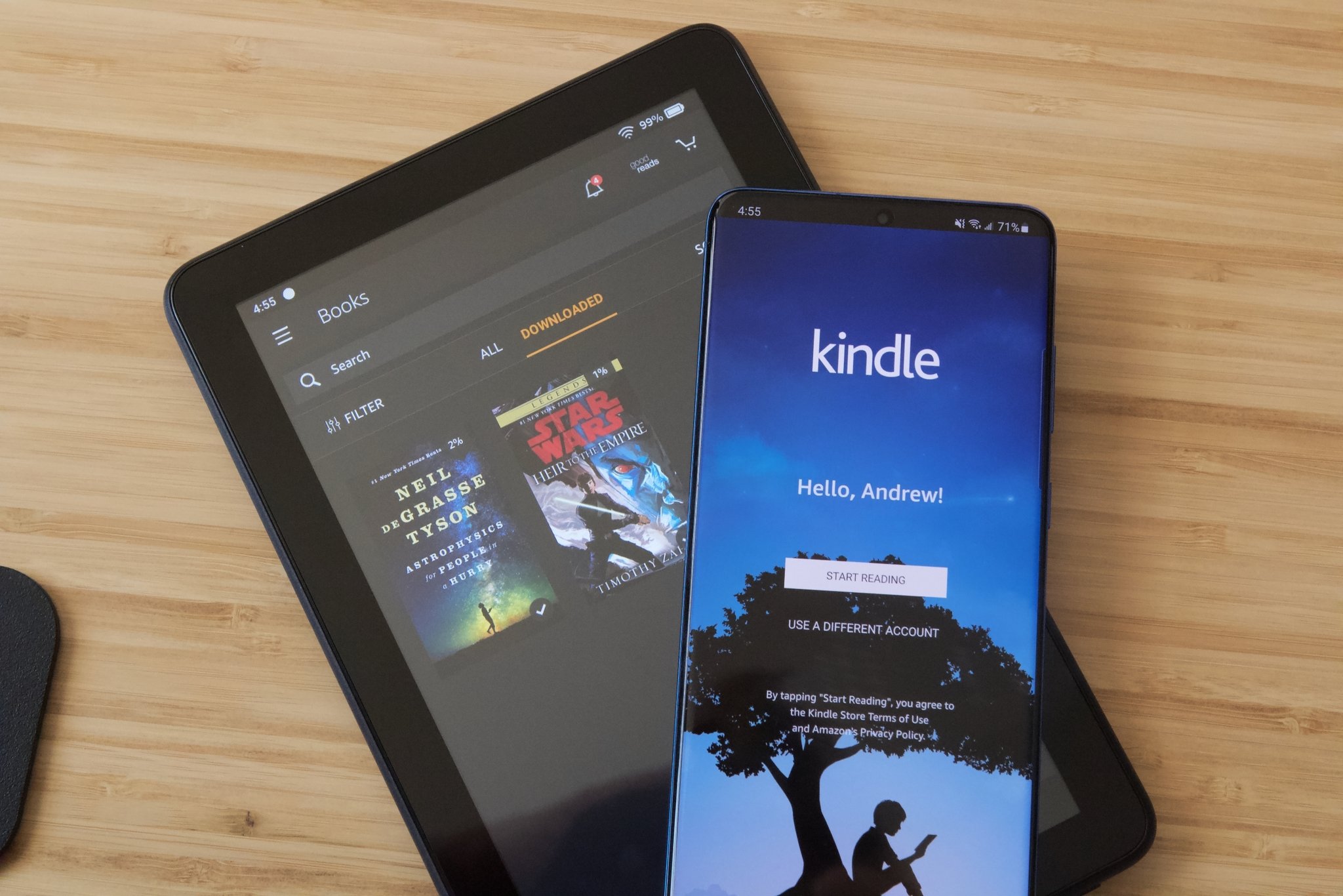 Kindle App Tablet Galaxy S20 Plus