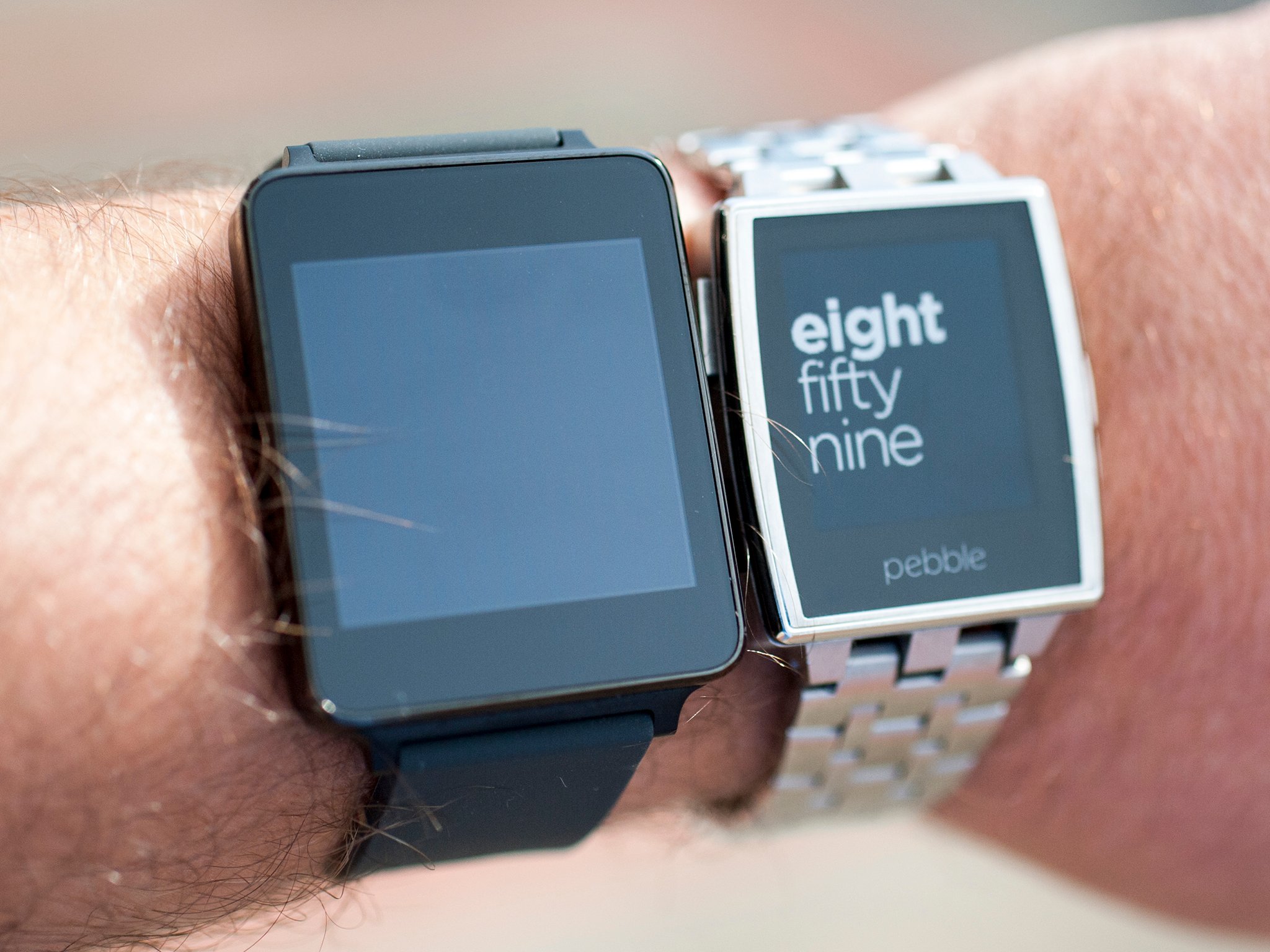 LG G Watch and Pebble Steel