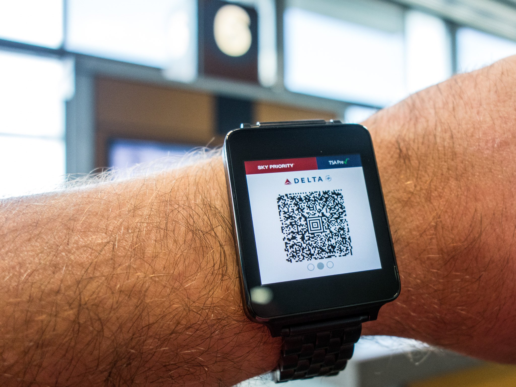 Android Wear boarding pass