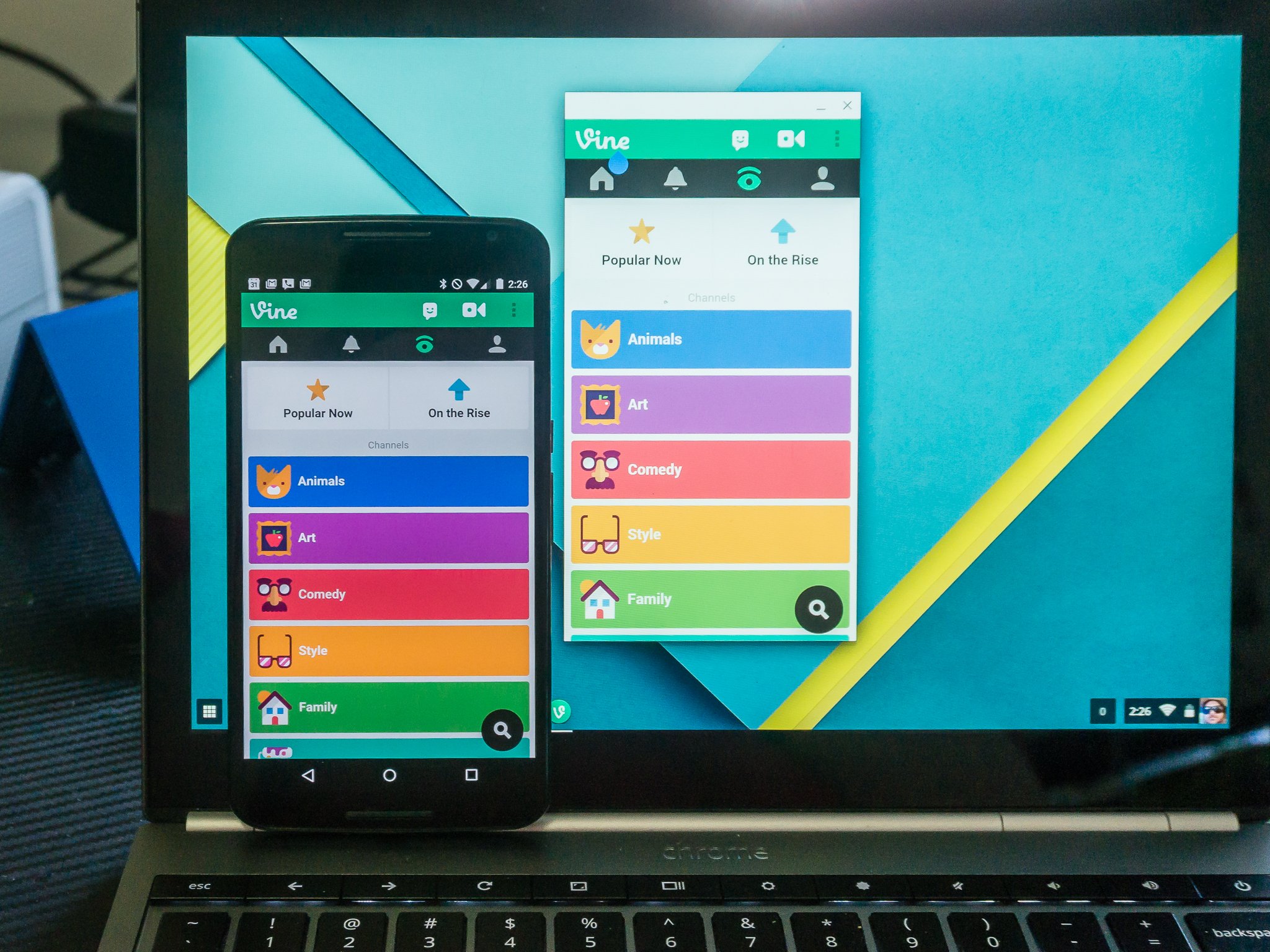 Android apps on Chromebooks