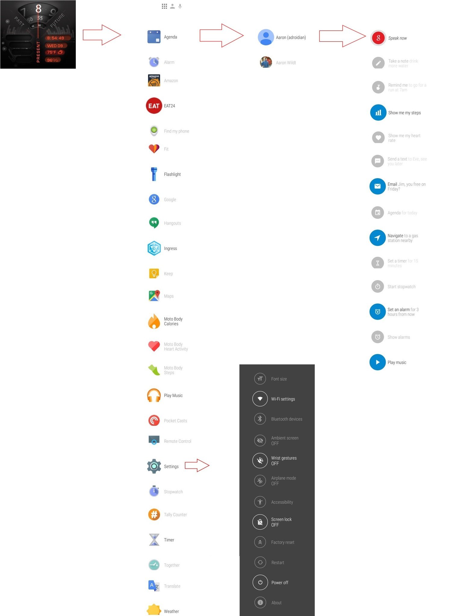 Android Wear Workflow