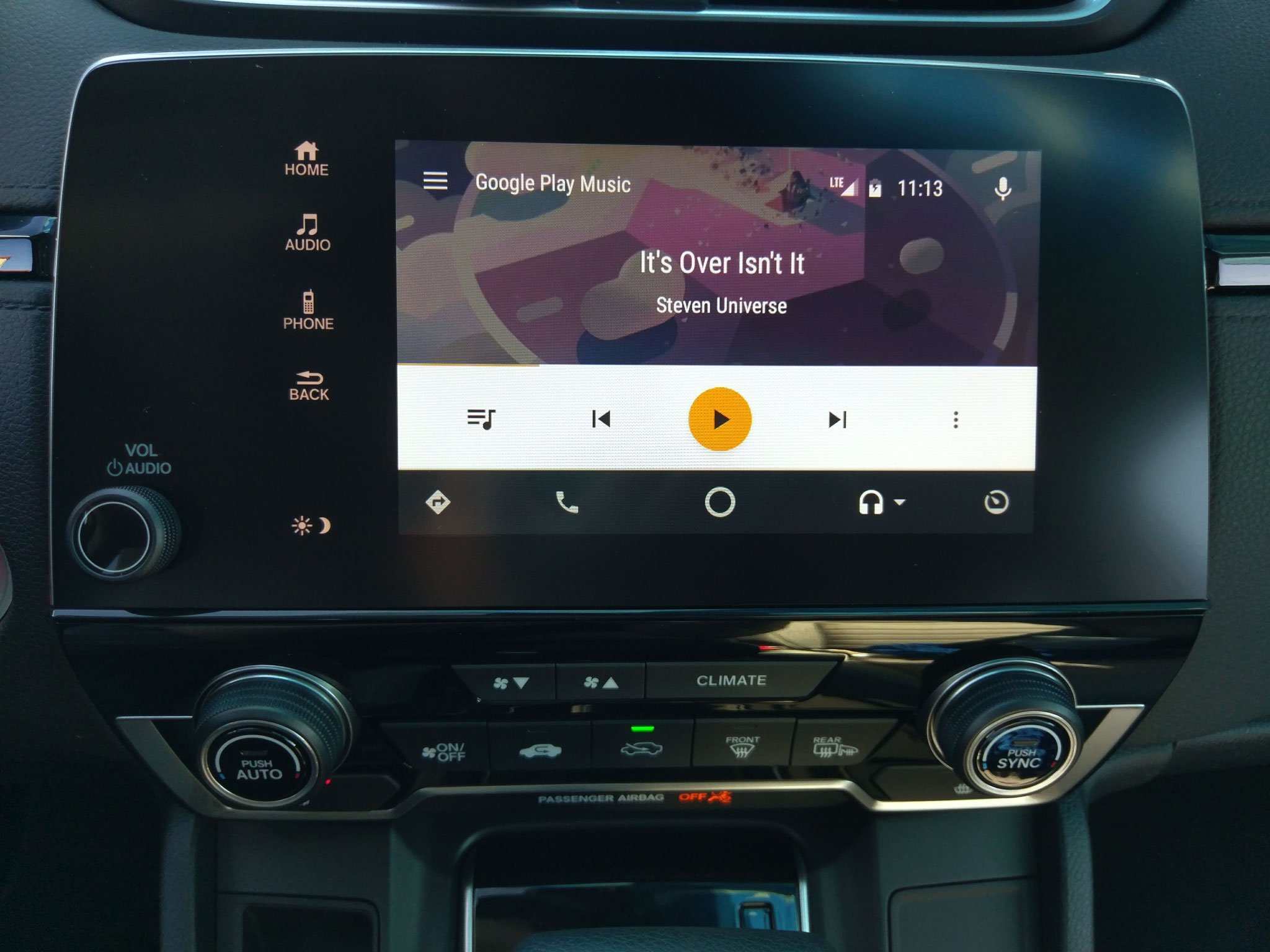 crv android auto play music day
