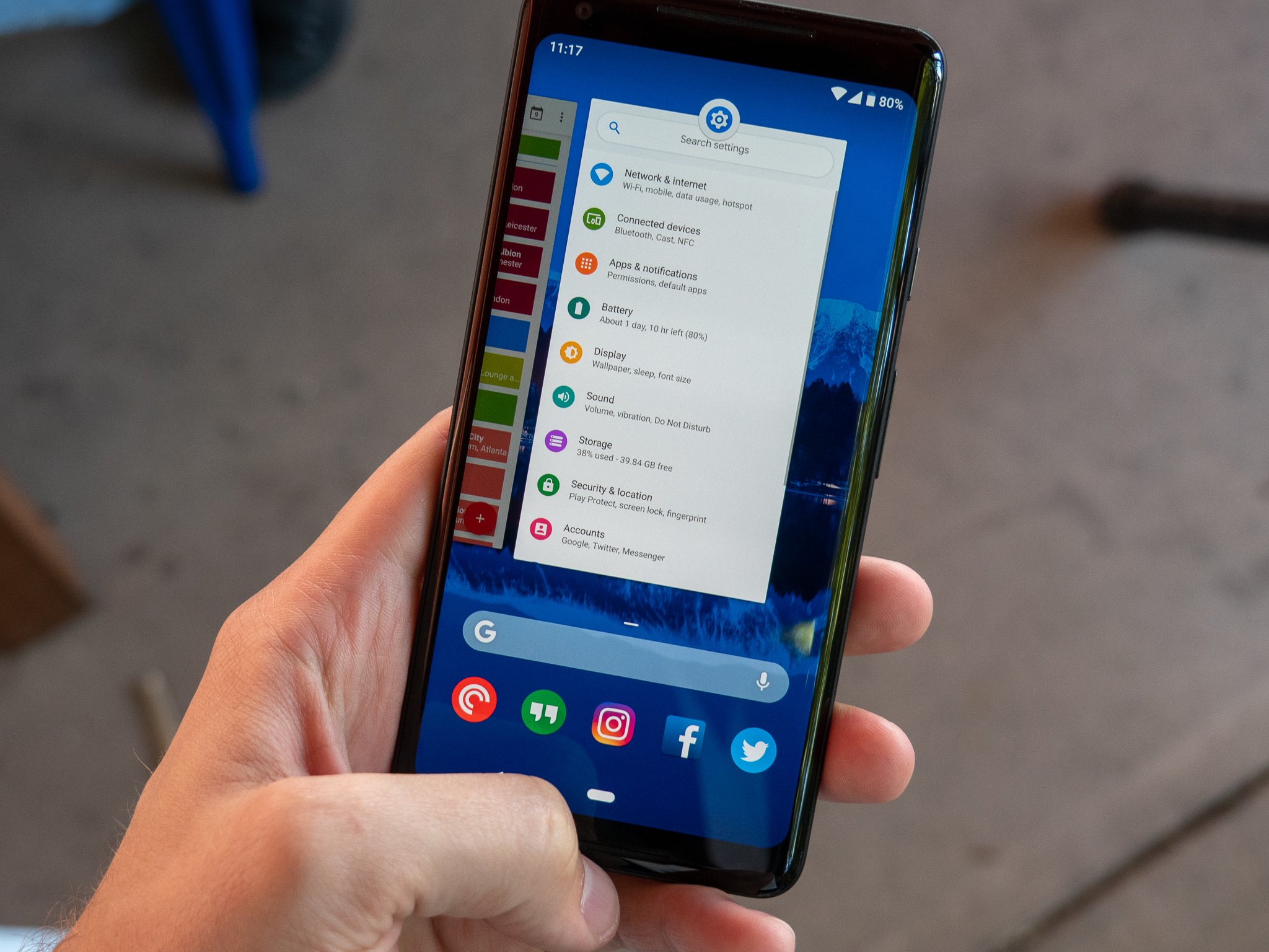 Android 9 gestures