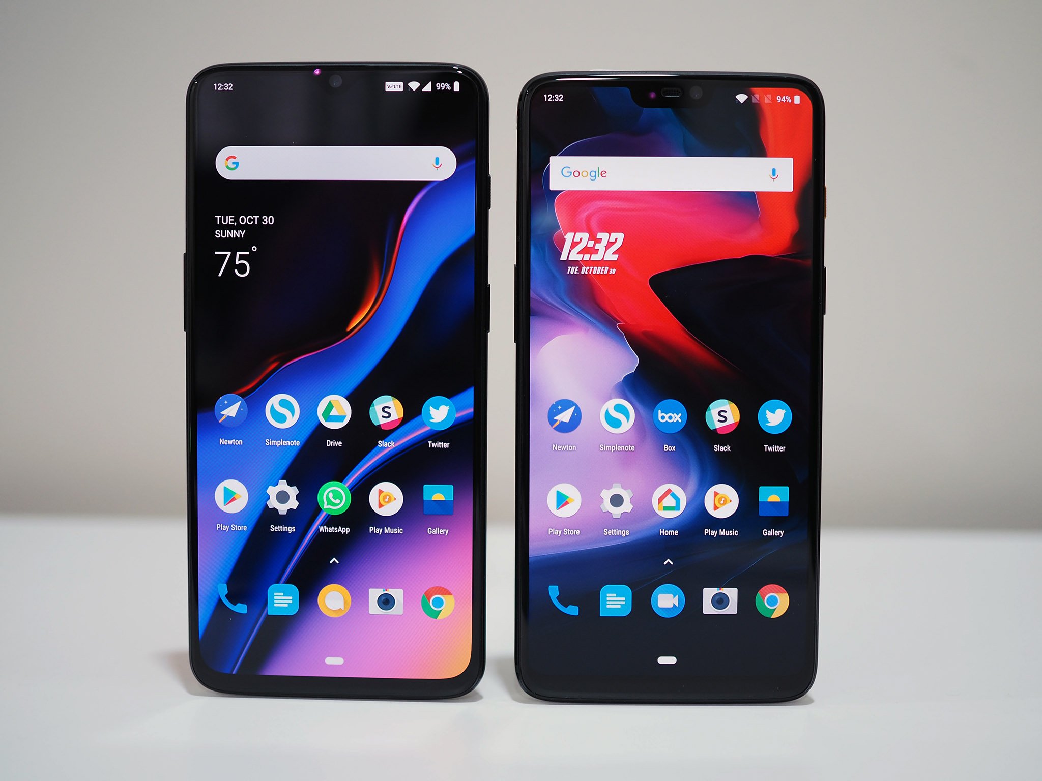 OnePlus 6T and OnePlus 6