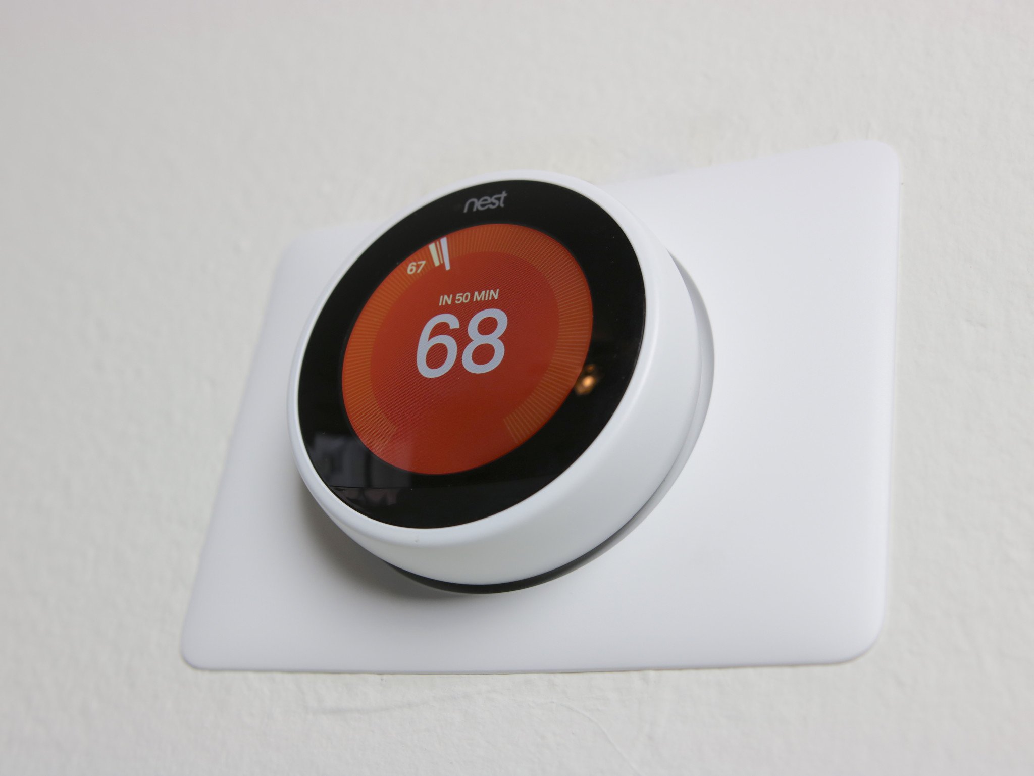 Nest Learning Thermostat 3rd Gen in Heat Mode