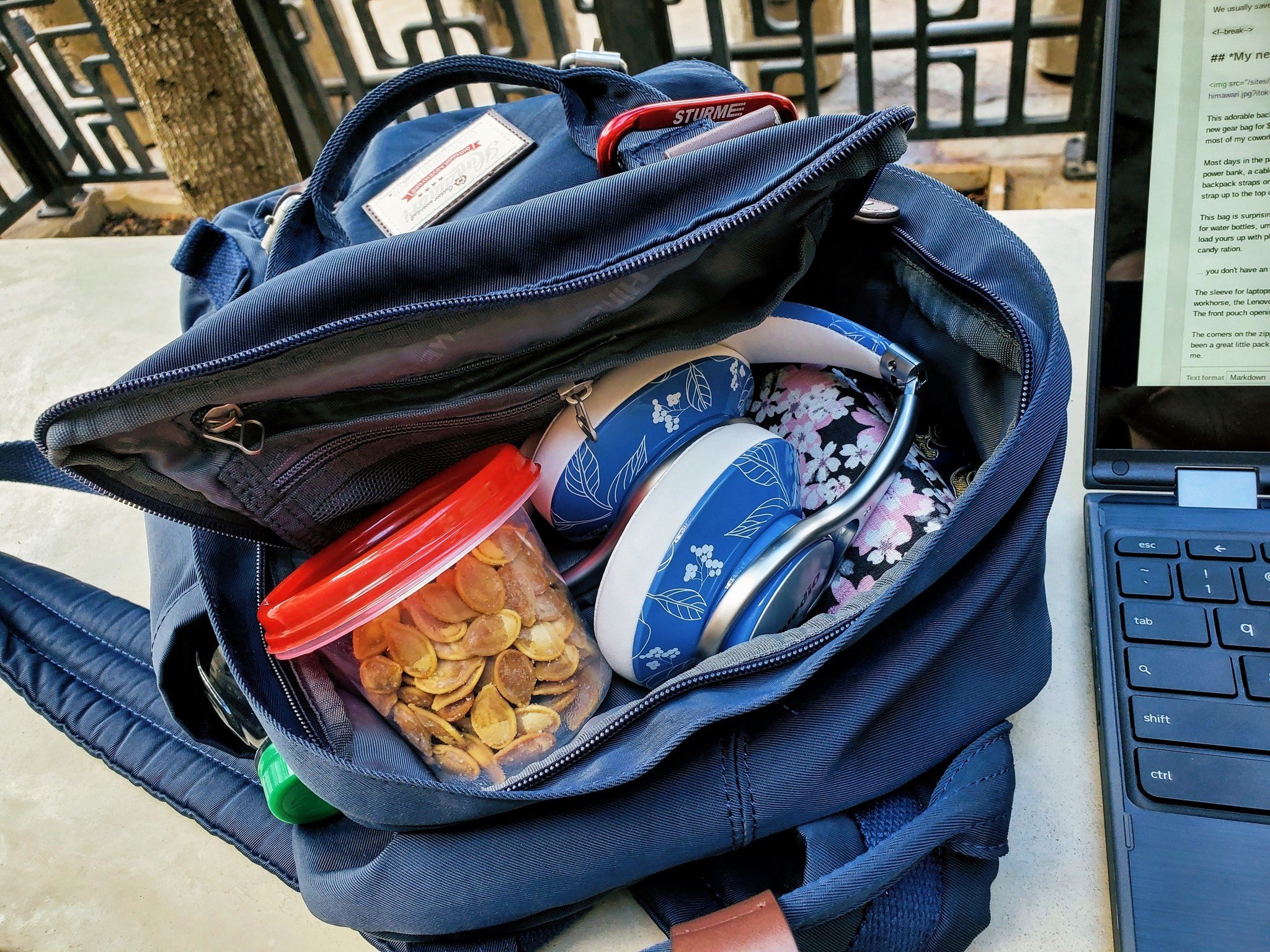 Snacks are some of the most important items to pack