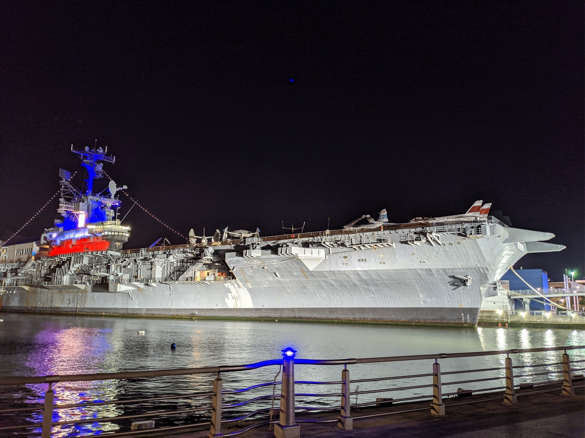 USS Intrepid shot on the Pixel 4