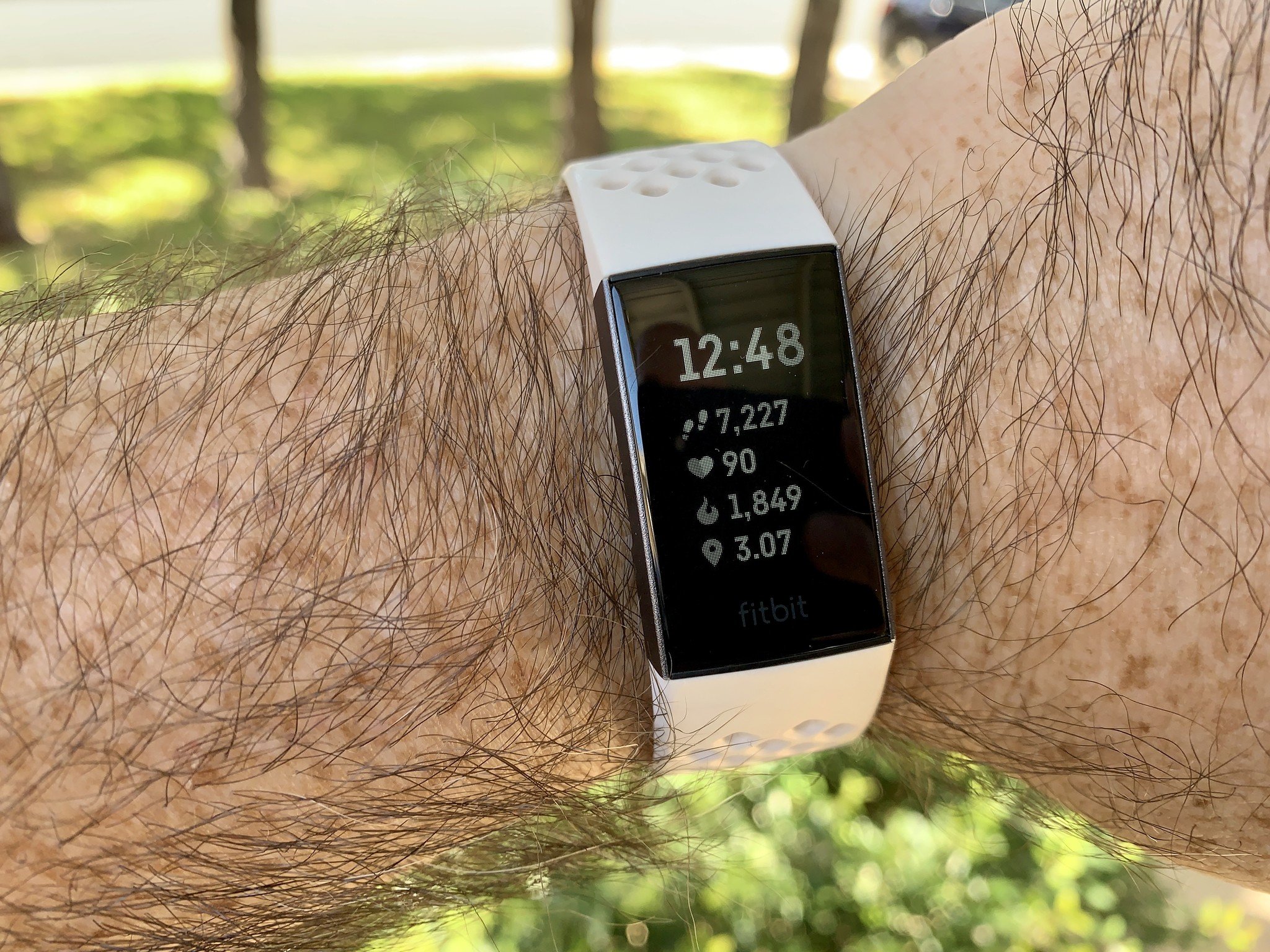 Fitbit Charge 3 on wrist