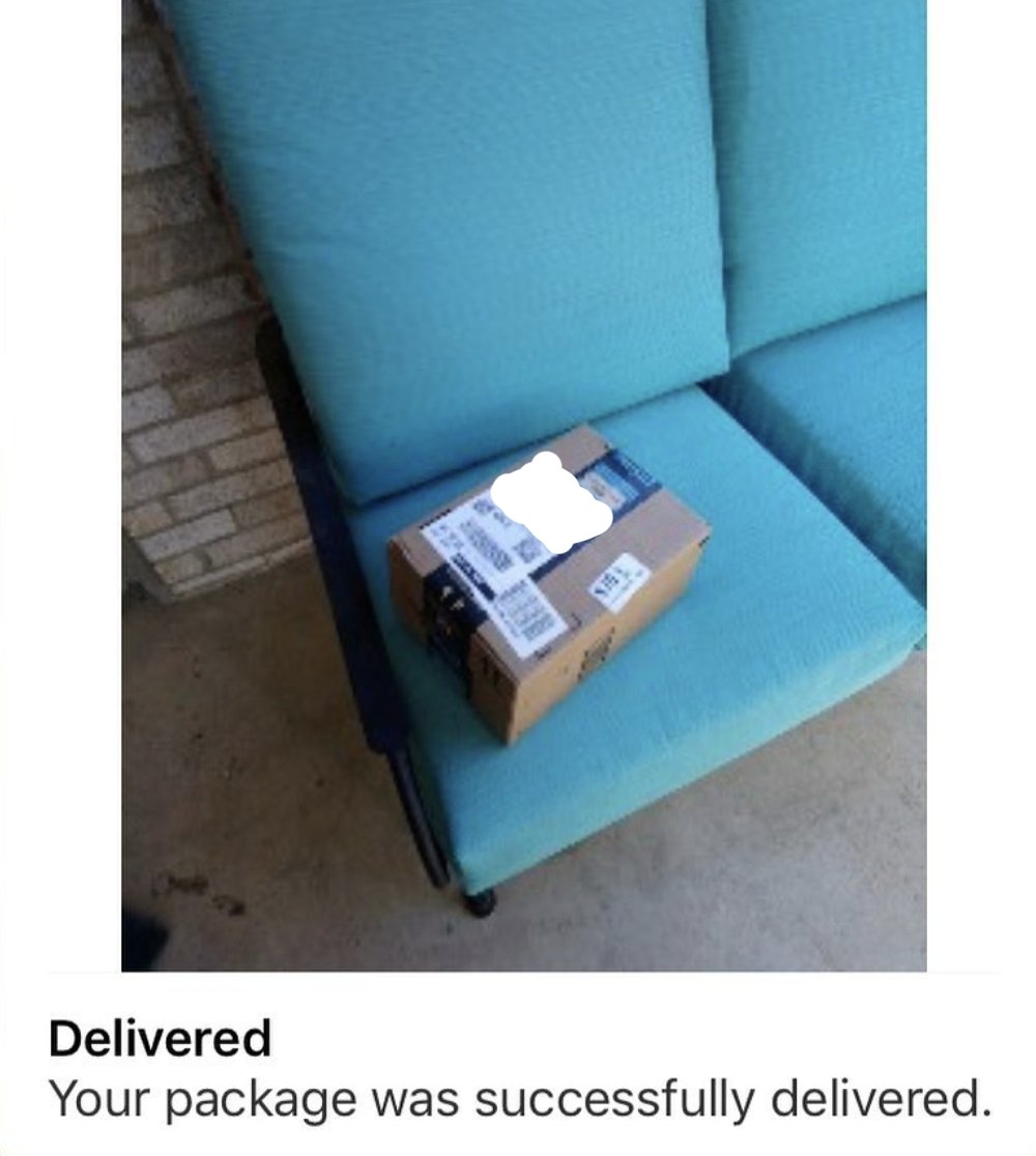 Amazon delivery confirmation
